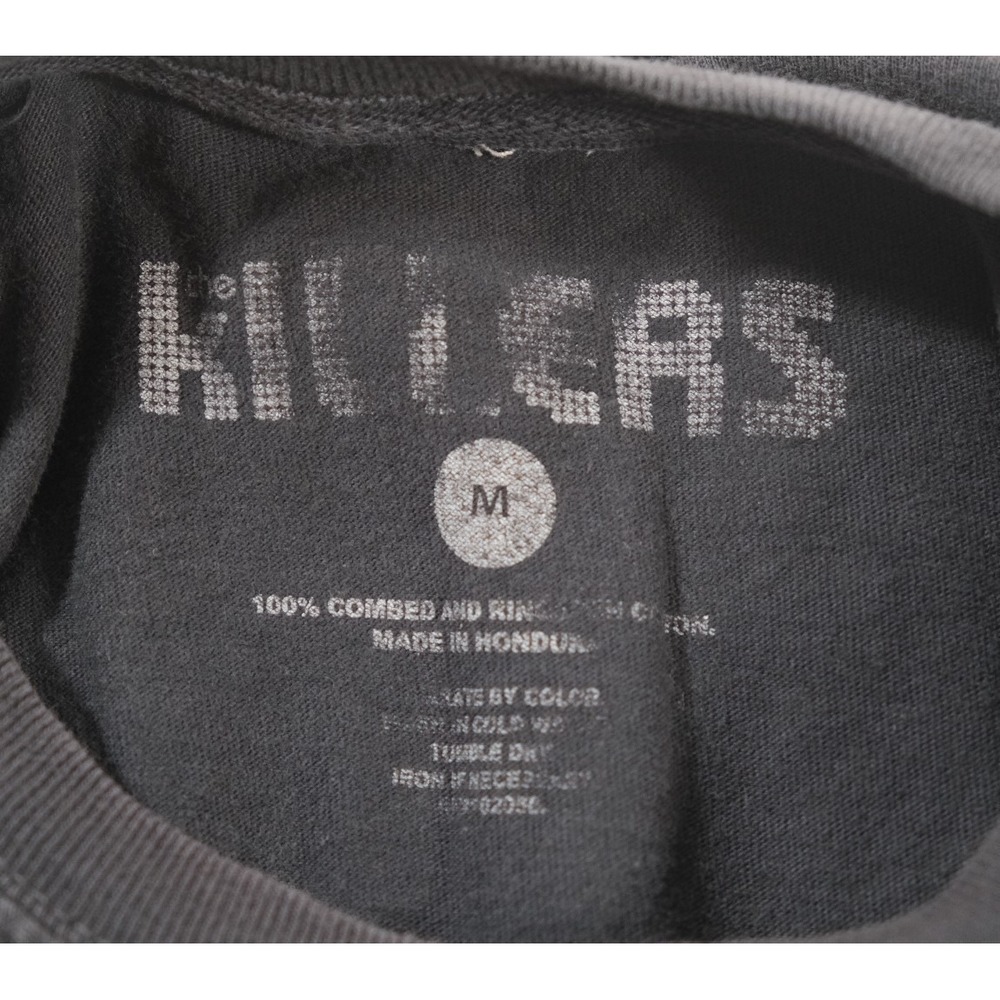 The Killers Graphic Tee Women Medium Black Las Vegas Nevada Band Crop Top - Picture 5 of 5